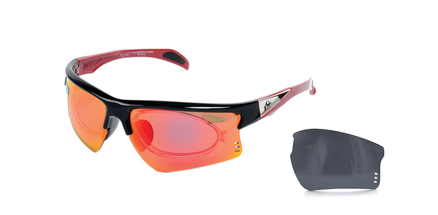 RUSTY (S) RUNET SBLK-RED/R. RED POL/G6 LETRA H